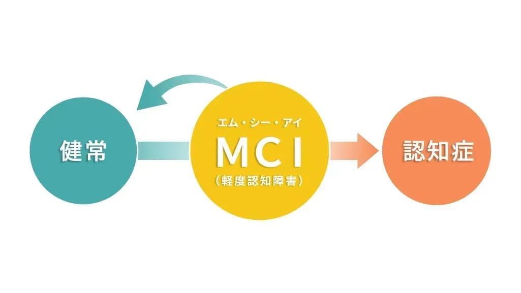 MCIは認知症と健常な状態の「中間のような状態」