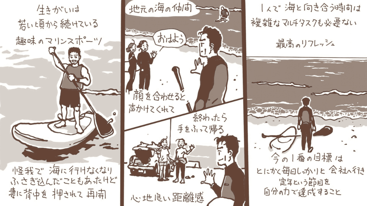 好きなマリンスポーツを続けるMCI当時者