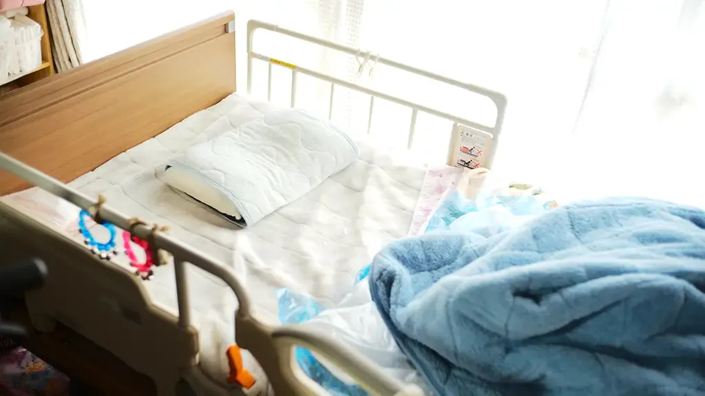 病院のベッドの様子