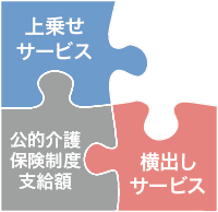 上乗せサービス、公的介護保険制度支給額、横出しサービス