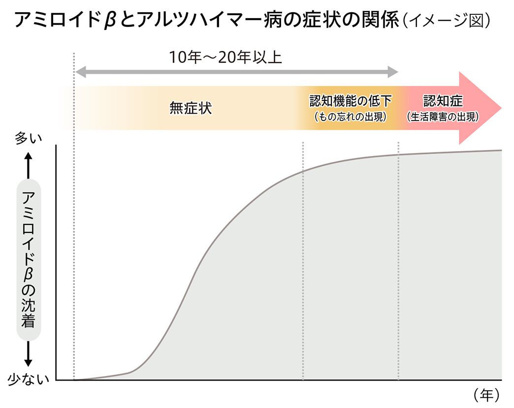 アミロイドβとアルツハイマー病の症状の関係