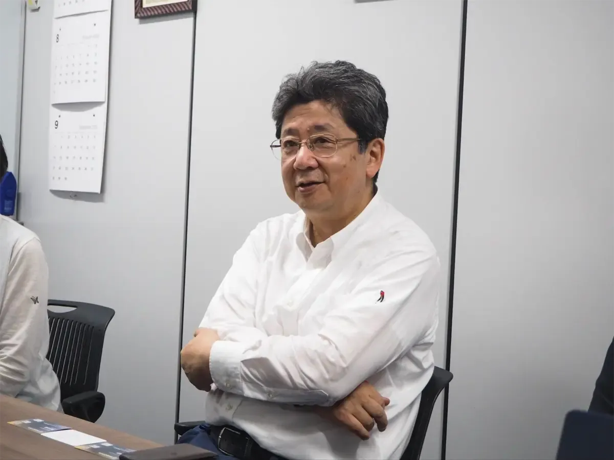インタビューに答える株式会社GFM 執行役員安倍 裕さん