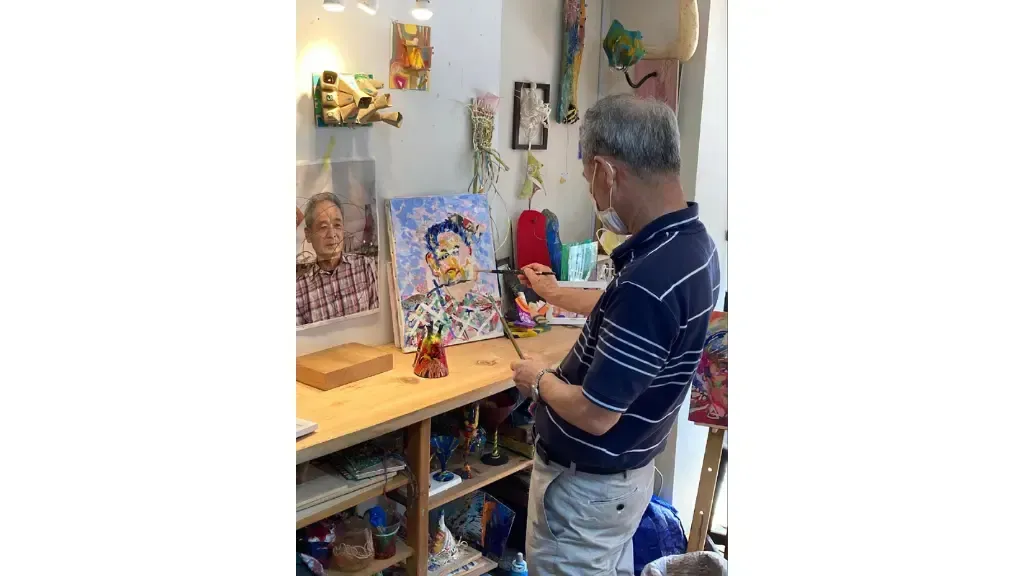 プログラムアート参加者の作成中の様子