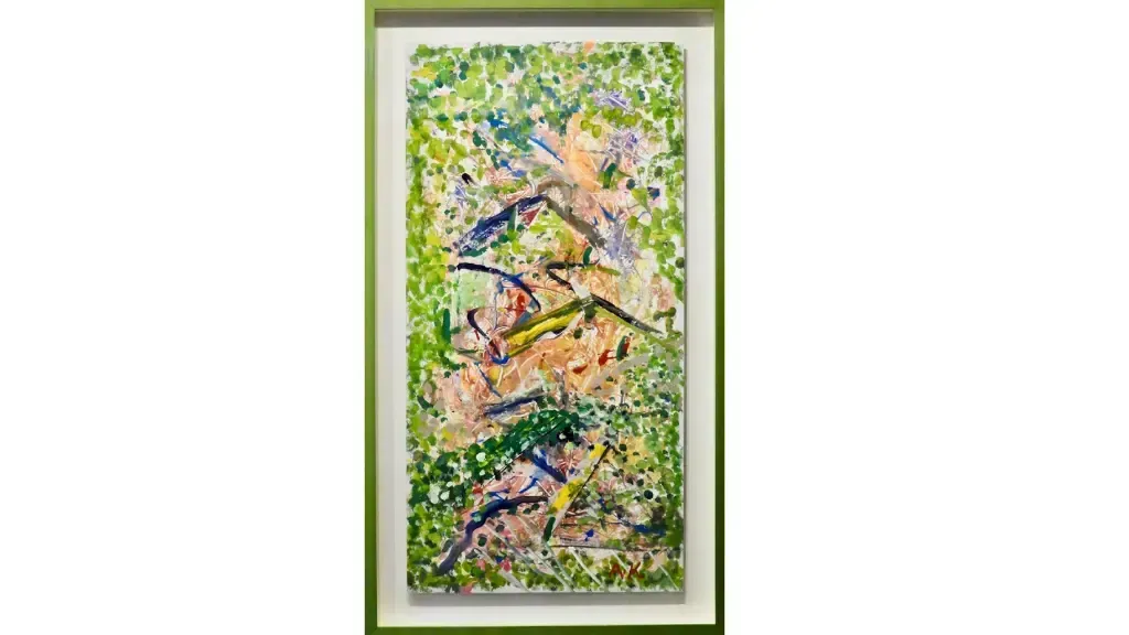 グリーンを基調にしたARTMaN参加者の作品