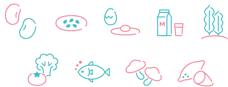 まごたちわやさしいの食材イラスト